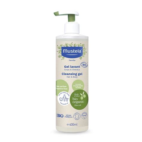 Buy Mustela Organic Cleansing Gel 400ml - Gentle and Safe Baby Wash ...