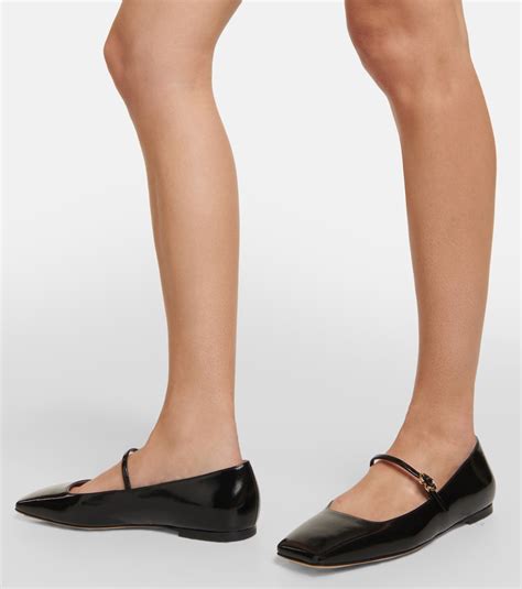 Christina patent leather ballet flats in black - Gianvito Rossi | Mytheresa