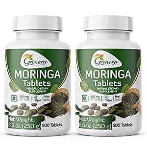 Grenera Moringa Oleifera uncoated Tablets - Raw Dried Moringa Leaf ...