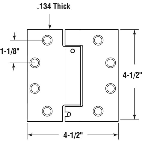 Prime-Line 4-1/2-in H x Square Satin Nickel Self Closing Interior ...