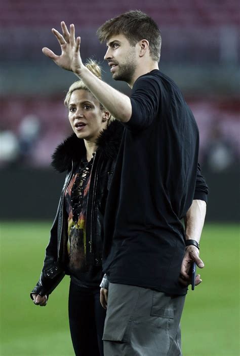 Shakira at Camp Nou Stadium With Her Husband Gerard Pique in Barcelona ...