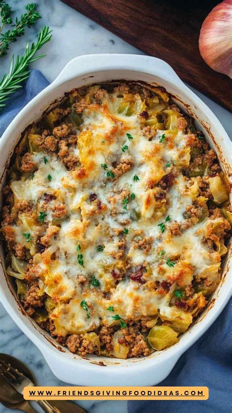 Ground Turkey Cabbage Recipe - Friendsgiving Food Ideas