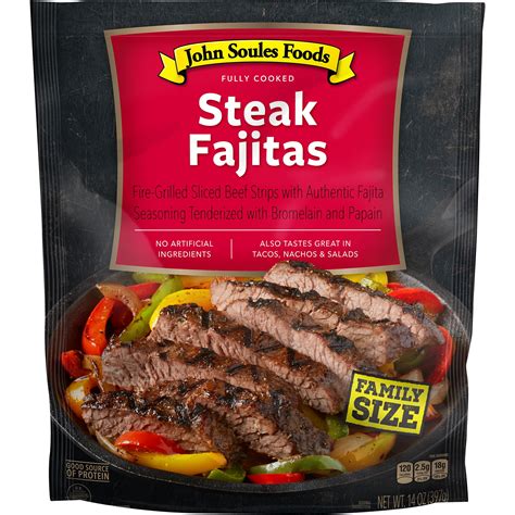 John Soules Foods, Fully Cooked, Steak Fajitas, Fire Grilled Beef ...