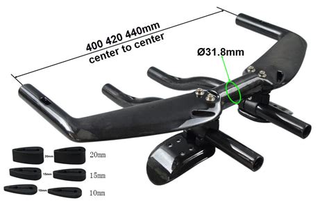 Buy UD Carbon Fiber Road Bike Handlebar 31.8mm TT Bicycle Bullhorn Bar ...