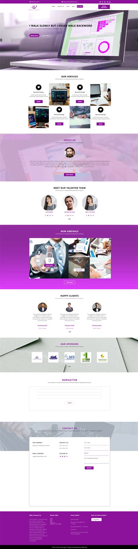 Accounting WordPress Theme For Accountants And Finance Experts