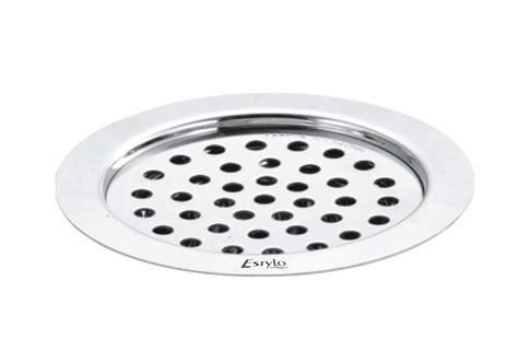 Estylo Stainless Steel drain cover/floor jali round lock jali 5" plain ...