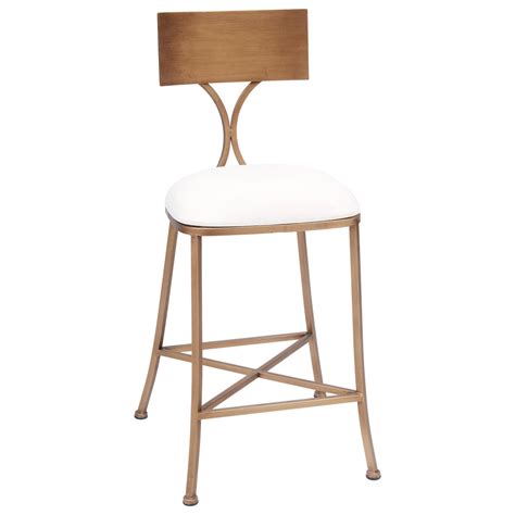 Old World Design Lucy Champagne Gold Counter Stool Set of 2 – Paynes Gray