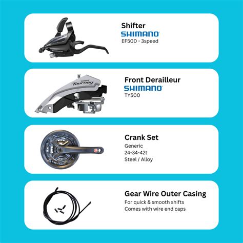 Shimano Front Gear Set Upgrade - 7 to 21 Speed Shimano gear - Omobikes ...