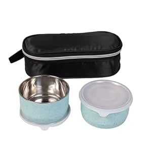 Buy Korea Tempered Glass Container Lunch Box, 400 ml, Set of 2 - Office ...