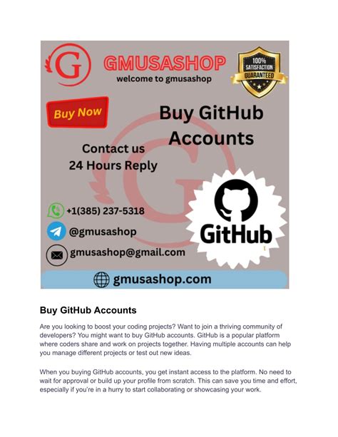 PPT - Best 3 Sites to Buy GitHub Accounts 2025 PowerPoint Presentation ...