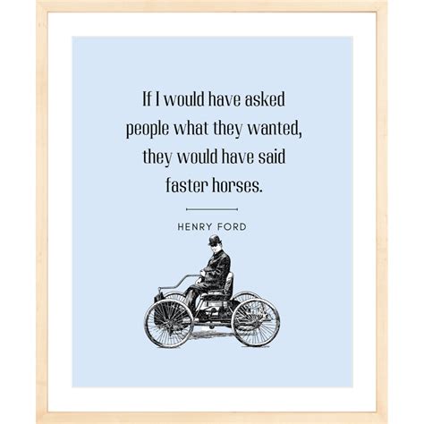 Faster Horses – Henry Ford Quote – Wall Vastra