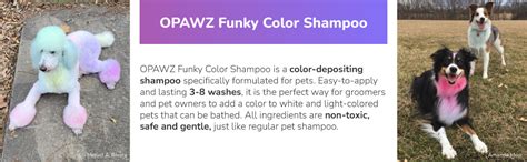 Buy OPAWZ Color Depositing Shampoo for Pets, Semi-Permanent Dog Hair ...