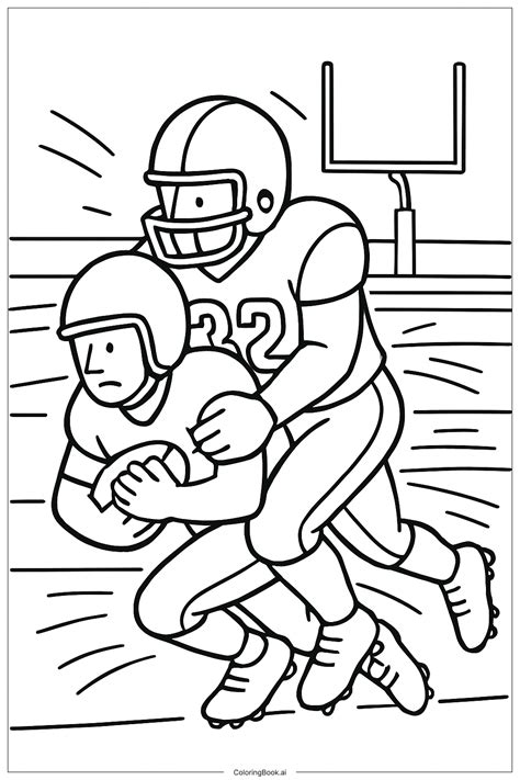 American Football Coloring Page