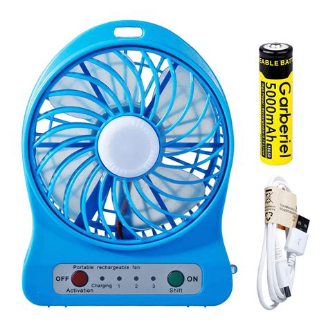Shine Tool USB Personal Cooling Fan Portable with 18650 Battery, Ultra ...