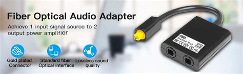 EMK Optical Splitter, Optical Adapter Compatible with Home Theater ...