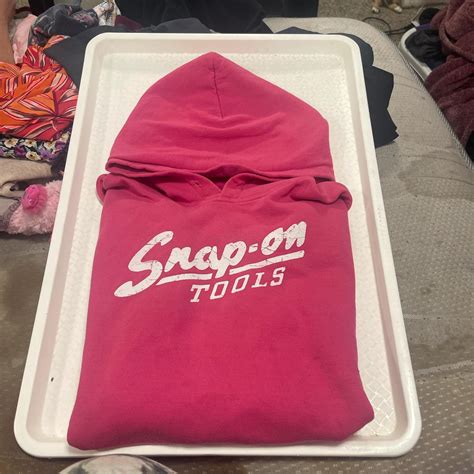 snap on hoodie that hasn’t fit me in years. finally... | Depop