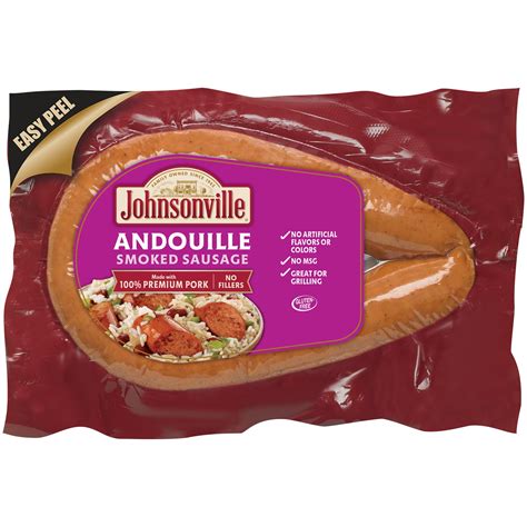 Johnsonville Andouille Smoked Rope Sausage, 13.5 oz - Walmart Business ...