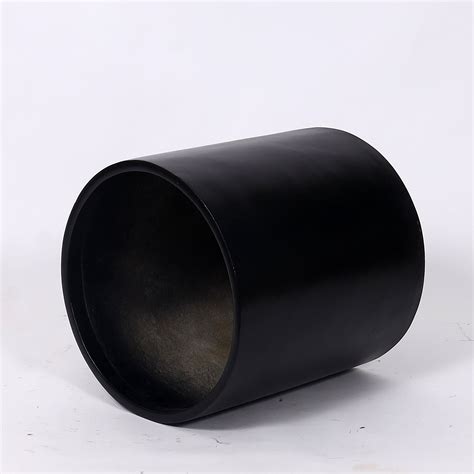 Craftter Small Cylindrica Shape Black Color Fiberglass Planters (Gamla ...