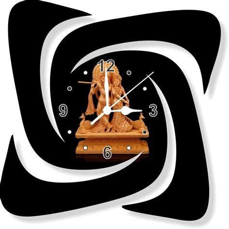 Buy WALL CLOCK COLORVISTA MATERIAL WOODEN SIZE 11 INCH & NO GLASS ...