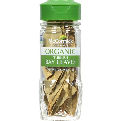McCormick Gourmet Organic Turkish Bay Leaves, 0.18 oz Bottle - Walmart.com