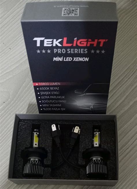 ŞİMŞEK ETKİLİ TEK LİGHT PRO MİNİ H4 LED AMPUL 10.000 LÜMEN 2. EL İŞİNE ...
