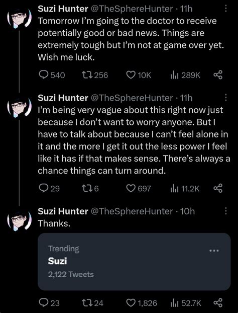 Wishing Suzi all the best : r/SuziTheSphereHunter