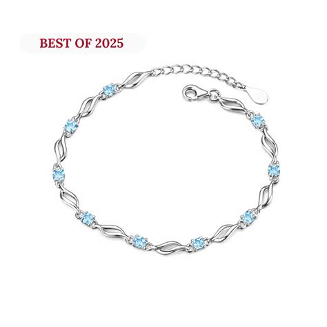Trendy Sterling Silver Blue Stone Studded Bracelet for Girls – Nilu's ...