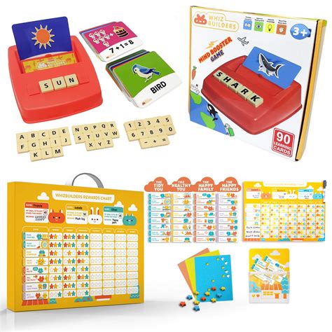 Buy Words Flash Cards Matching Game & Behavior Chore Reward Star Chart ...