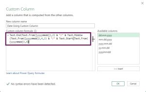 Image result for Power Query Date TypeError Loading