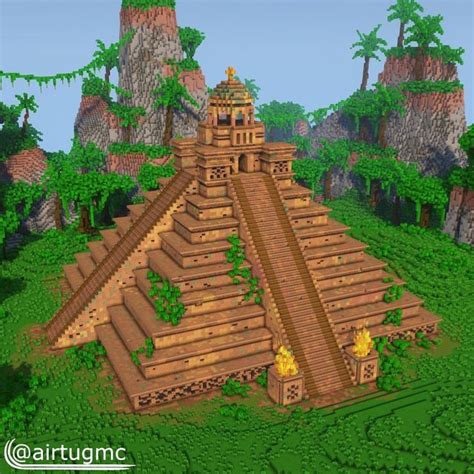 Image result for Building Aztec Temple Minecraft