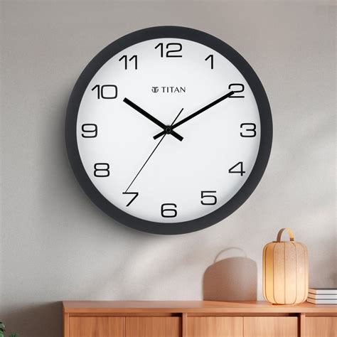 Buy Online Titan Tranquil Modern 30cm White Wall Clock with Silent ...