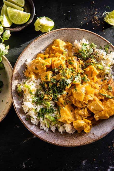 Crockpot Thai Yellow Curry Chicken. - Half Baked Harvest