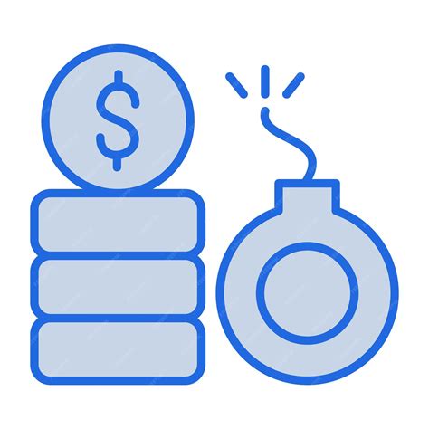 Premium Vector | Debt blue tone illustration