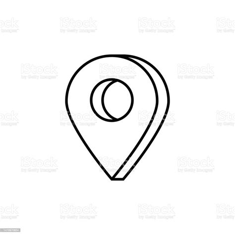 3D Map Pin with Line Icon 的图像结果