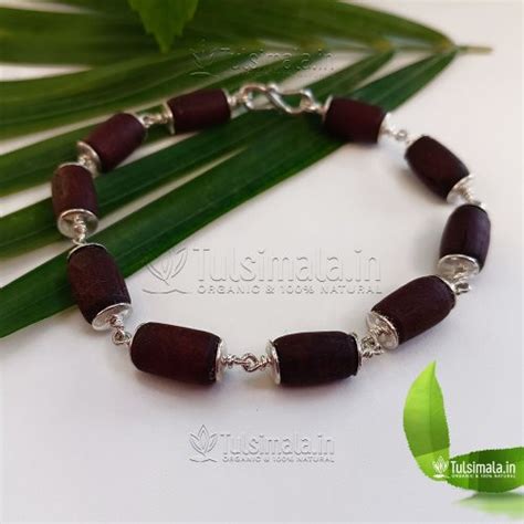92.5% Silver With Original Tulsi Beads Bracelet for Men and Women ...