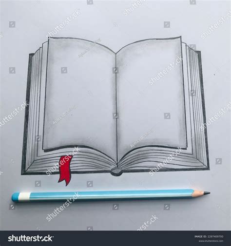 Open Book Pencil Drawing Amazon.com: Propped Open Book Rubber Stamp