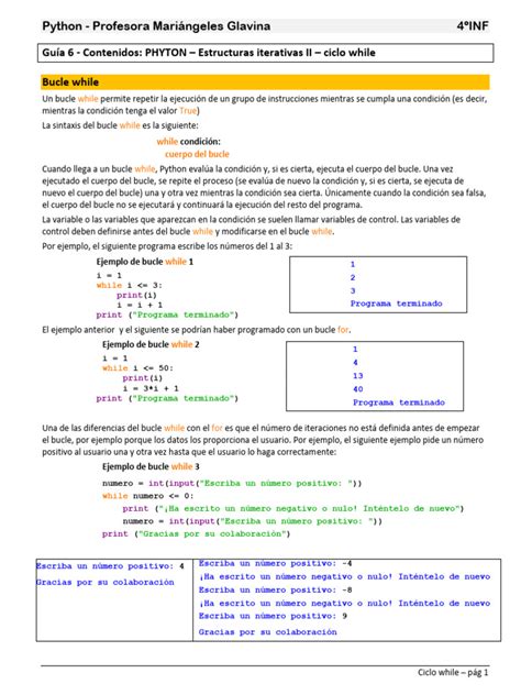 El Uso Del While Python 的图像结果