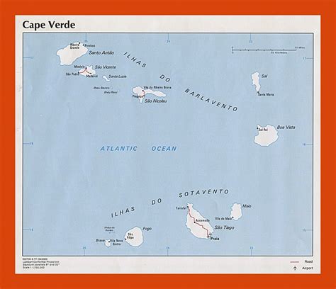 Political map of Cape Verde - 1977 | Maps of Cape Verde | Maps of Africa | GIF map | Maps of the ...