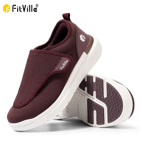 FitVille Extra Wide Women's Diabetic Shoes Adjustable Walking Shoes for Elderly Orthopedics Wide ...
