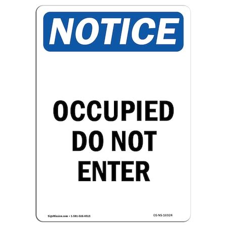 Signmission Safety Sign, OSHA Notice, 10" Height, Rigid Plastic ...