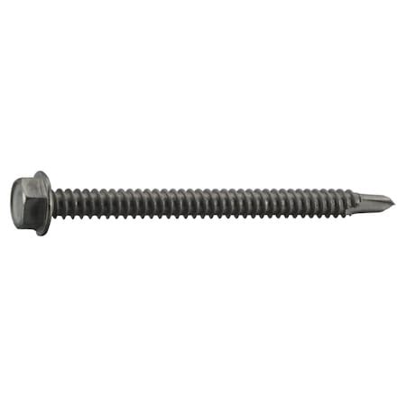 Saberdrive Lag Screw, #7, 2 in, Steel, Black Phosphate Hex Torx Drive ...