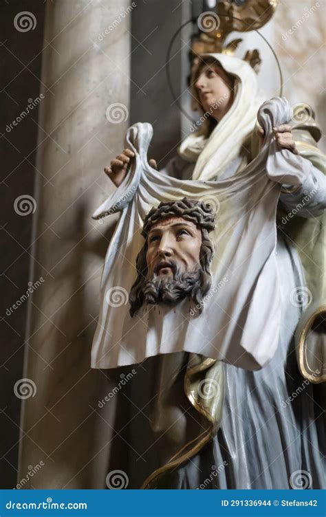 The Sculpture in the Church, Depicting the Veil of Veronica Editorial ...