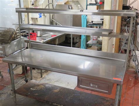 Stainless Steel Prep Table w/ Drawer & Shelves 72"X"30 (Table Height 35 ...