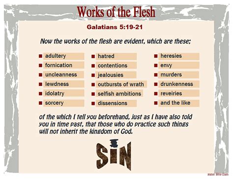 Kjv Fruits Of The Flesh at Sean Hawker blog