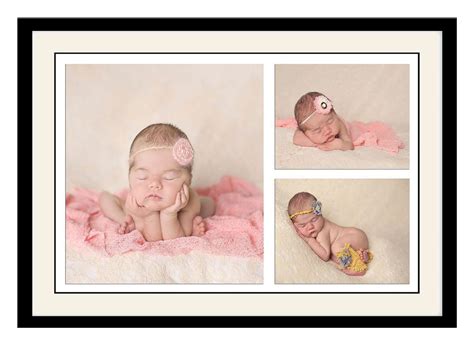 ArtStory Wooden Collage of Cute Baby Girl Framed Wall Painting (30 cm x ...