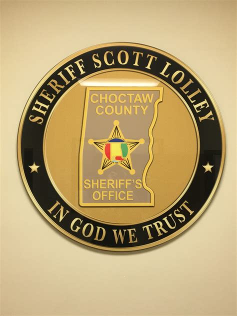 A Message From the Sheriff » Choctaw County Sheriff's Office