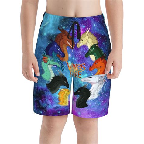 Dragon Wings Of Fire Wof Boy'S Swim Trunks Quick Dry Board Shorts Kids ...