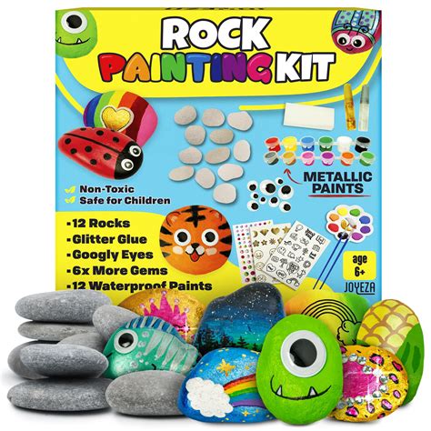 Joyeza Rock Painting Kit Deluxe Arts And Crafts For Girls | Desertcart ...