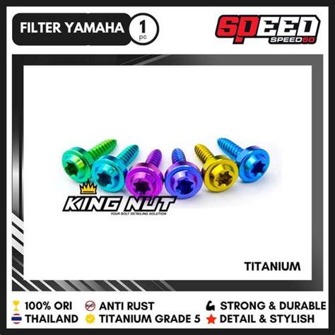 Jual Titanium Probolt Baut Filter Kasar Yamaha Nmax Aerox Xmax Mio King ...