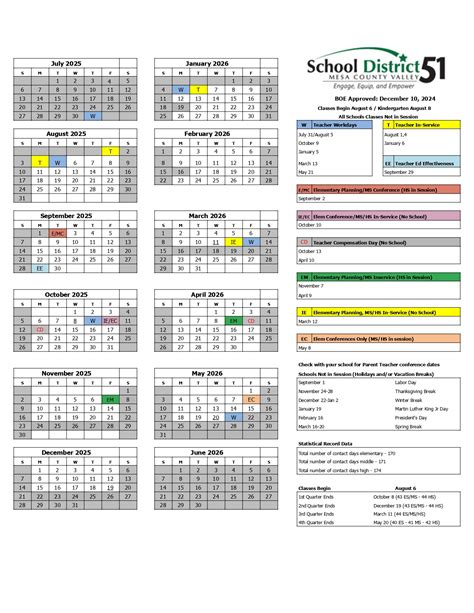 Mesa county valley CO School D51 Calendar 25-26 Revised [PDF] - EduCounty